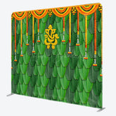 Lofaris Green Indian Ganesha Photography Pillow Case Backdrop